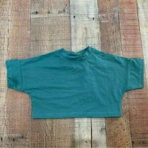 Eorthe unisex baby oversized short sleeve t-shirt in green -3/6M